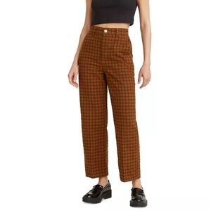 NWT Levi’s plaid high rise pants